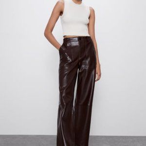 Zara Ribbed Knit Top Ecru